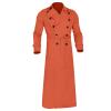Ctreela Mens Long Trench Coat Business Casual Double Breasted Overcoat Fall Winter Solid Color Windbreaker Lapel Outwear view 3