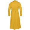 Ctreela Mens Long Trench Coat Business Casual Double Breasted Overcoat Fall Winter Solid Color Windbreaker Lapel Outwear view 4