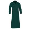 Ctreela Mens Long Trench Coat Business Casual Double Breasted Overcoat Fall Winter Solid Color Windbreaker Lapel Outwear view 3