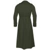 Ctreela Mens Long Trench Coat Business Casual Double Breasted Overcoat Fall Winter Solid Color Windbreaker Lapel Outwear view 4