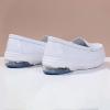 Aceptolcom Women Slip On Nurse Shoes Orthopedic Sneakers,Lightweight Arch Support Air Cushion Restaurant Work Shoes Walking Shoes Leather Loafers (9.5,White,9.5) view 3