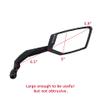MEACHOW 2024 NEW Handlebar Bike Mirror, Scratch Resistant Glass Lens, Ultra-HD, E-bike Mirror, Bicycle Mirror, (Silver Right Side) ME-015RS view 2