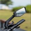 MEACHOW 2024 NEW Handlebar Bike Mirror, Scratch Resistant Glass Lens, Ultra-HD, E-bike Mirror, Bicycle Mirror, (Silver Right Side) ME-015RS view 3