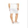 7 For All Mankind JEN7 Women's Button-Front Denim Pencil Skirt (Clean White, 16) view 2
