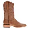 Vaccari Men's Luke Genuine Sierra Orix Leather AM Texas Embroidery Broad Square Toe Cowboy Boots - 9.5 view 3