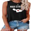 Maui Hawaii Strong Tank Top Pray For Maui Racerback Tank Tops For Women Men Maui Wildfire Relief Tank Tee Support for Hawaii Fire Victims Tee Shirts view 1