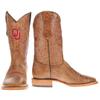 Vaccari Men's Luke Genuine Sierra Orix Leather OU Sooners Embroidery Broad Square Toe Cowboy Boots - 7.5 view 2