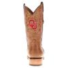 Vaccari Men's Luke Genuine Sierra Orix Leather OU Sooners Embroidery Broad Square Toe Cowboy Boots - 7.5 view 4