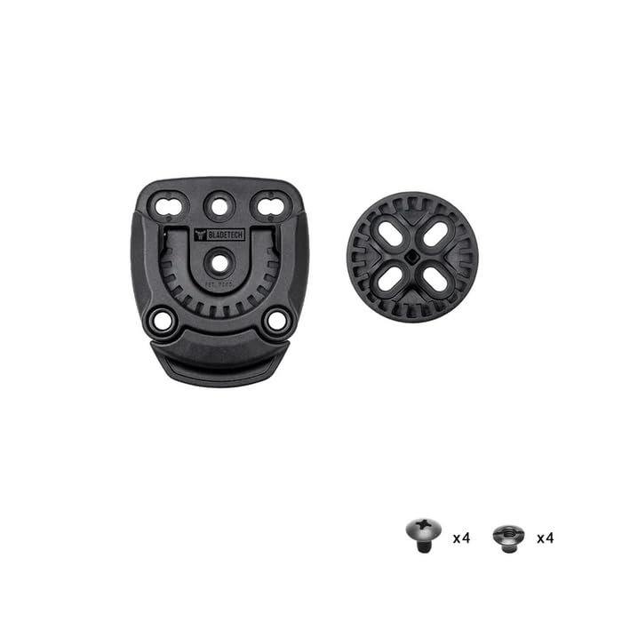 Tek-Mount Mini - Mini Quick Connect Mounting System for Mag Pouches, Tourniquet Pouches and Tactical Duty Gear (No Attachment/with Mounting Hardware)