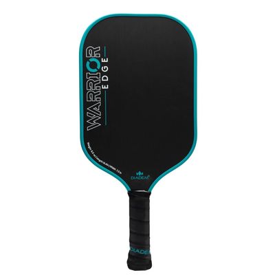 Diadem Warrior Edge Pickleball Paddle | Etched Carbon Face for Max Spin, 16mm Aero Guard, Comfort Max Grip, 16mm Honeycomb Core, Midweight 8oz | Indoor/Outdoor | USAPA Approved, Teal