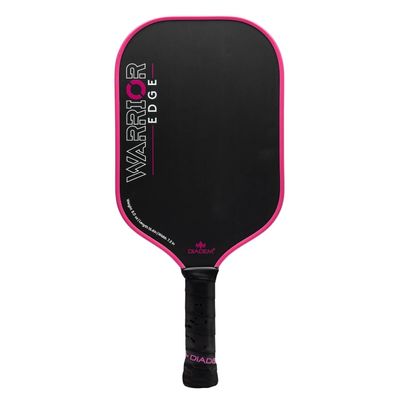 Diadem Warrior Edge Pickleball Paddle | Etched Carbon Face for Max Spin, 16mm Aero Guard, Comfort Max Grip, 16mm Honeycomb Core, Midweight 8oz | Indoor/Outdoor | USAPA Approved, Pink