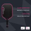 Diadem Warrior Edge Pickleball Paddle | Etched Carbon Face for Max Spin, 16mm Aero Guard, Comfort Max Grip, 16mm Honeycomb Core, Midweight 8oz | Indoor/Outdoor | USAPA Approved, Pink view 3