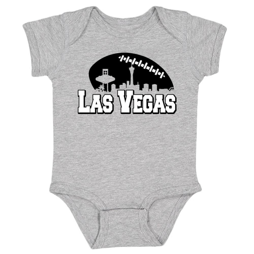 Las Vegas Skyline Kid's Bodysuit for Football Fans (Sport Grey, 18M)