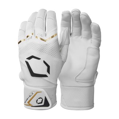 EvoShield Carbyne Adult Batting Gloves - Team White, Small