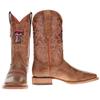 Vaccari Men's Luke Genuine Sierra Orix Leather Texas Tech Embroidery Broad Square Toe Cowboy Boots - 13 view 2