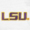 Little King NCAA Striped Bodysuit with Shoulder Snap and Embroidered Logo-LSU-Purple Trim-0-3 Months view 3