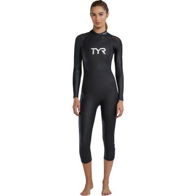 TYR HCAOF6A17M Women's Hurricane Wetsuit Cat 1 BLK/Orchid M