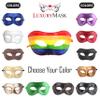 Antique Look Mask for Masquerade Party, Venetian Party, Mardi Gras, Halloween & Ball - Rainbow view 2