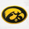 Little King NCAA Striped Bodysuit with Shoulder Snap and Embroidered Logo-Iowa-Black Trim-6 Months view 3