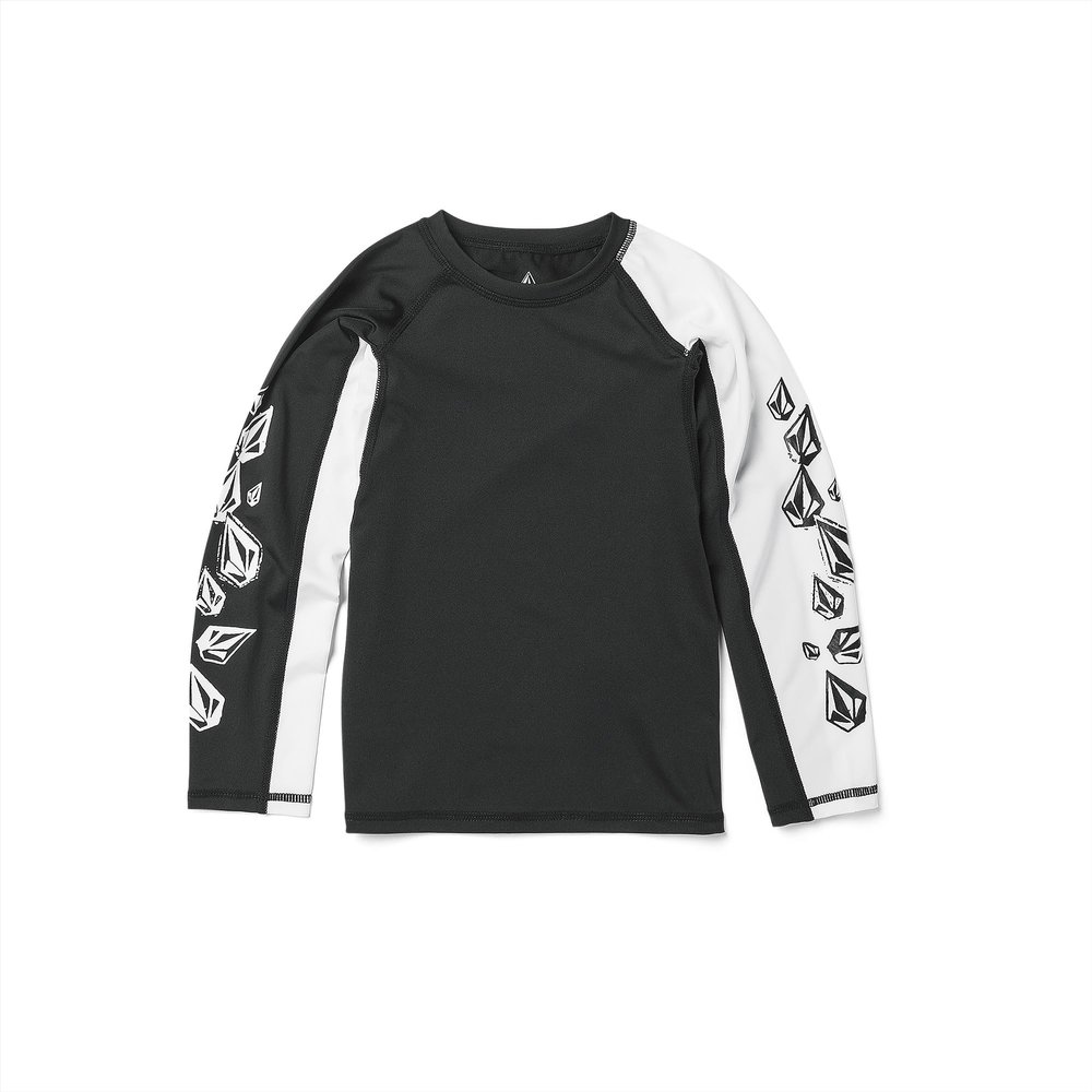 Volcom Boys Stone Jester Ls Black White 4T