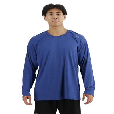 TYR MPTLRS3A981L M Raglan Ls Tee DEEP Ultramarine Heather L