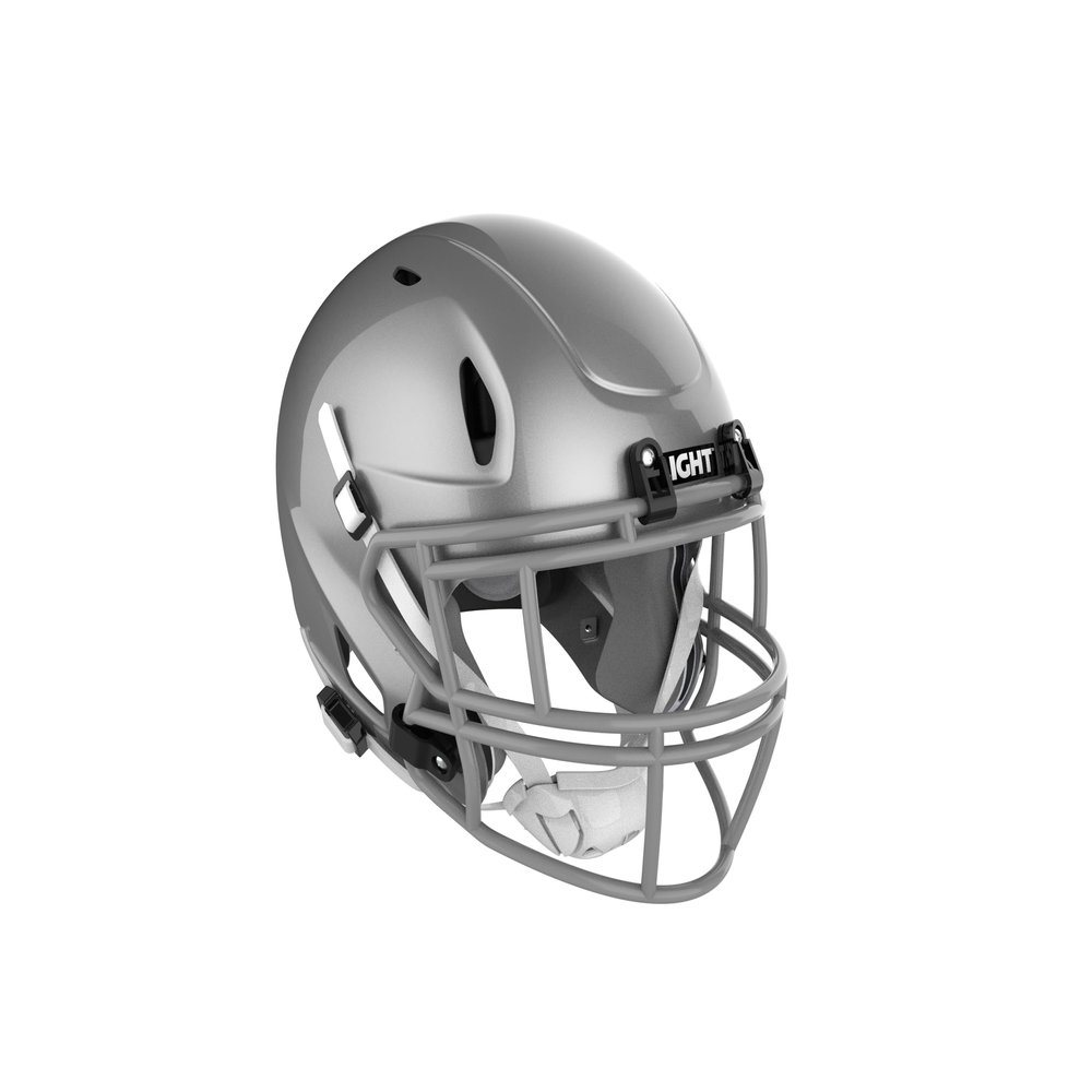 LIGHT Helmets LS2 Varsity Helmet (Silver, Large)