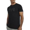 TYR Unisex Ultrasoft Lightweight Short Sleeve Big Logo Tech Tee, Black, X-Small view 4