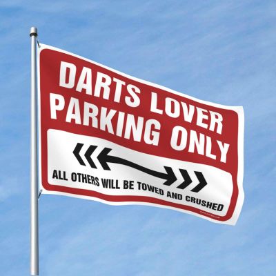 Funny Decor For Bar Darts Lover Parking Only Flag Room Decor For Men College Dorm Room Flag (Size : 60X90CM)