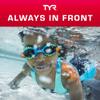 TYR Girls' Durafast Lite Maxfit Swimsuit, Atrix Blue, 22 view 2