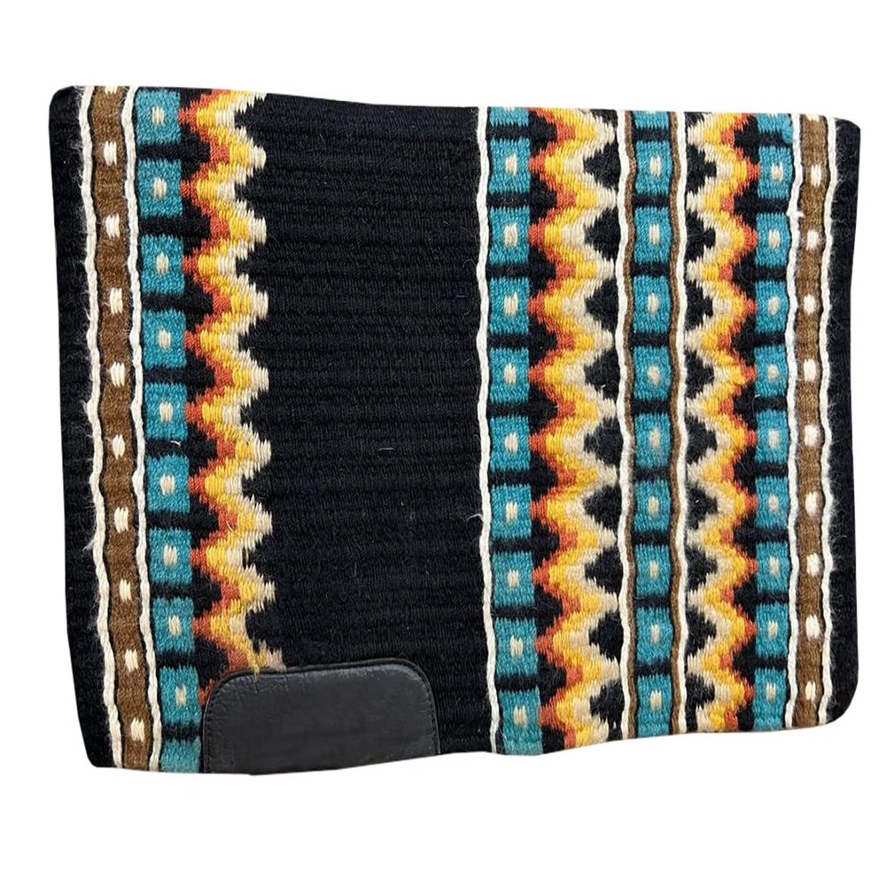Western Horse Saddle Show Pad Blanket, Equestrian Ranch Pad, 100% Newzealand Woolen Pad Oversized Handmade Premium Quality ST-SP-046 (34" x 38")