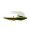 The Fly Fishing Place Dolly Llama Stinger Streamer Flies - 3 Olive and White Salmon Steelhead Trout Alaska Fly Fishing Flies - Hook Size 4 view 2