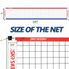 SKEERY Outdoor Heavy Duty Volleyball Net Set, Anti-Sag Design, Adjustable Aluminum Poles, Portable Volleyball Net for Backyard,Grass and Beach(Red and Blue) view 2