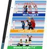 SKEERY Outdoor Heavy Duty Volleyball Net Set, Anti-Sag Design, Adjustable Aluminum Poles, Portable Volleyball Net for Backyard,Grass and Beach(Red and Blue) view 4