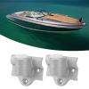 DOACT Boat Aluminum Oar Lock Socket, 14MM Marine Grade Round Gunwale Mount Jon Rowboat Replacement Hardware 2 Pack view 4