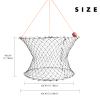 A1FISHER 2 Packs Double Ring Crab Trap Steel Ring Crab Net 24" Top Ring, 20" Bottom Ring with 50' Rope, Bait Bag, Bait Clip, Crab Gauge Measure Kit for Crabbing Dungeness, Rock and Blue Crab view 2