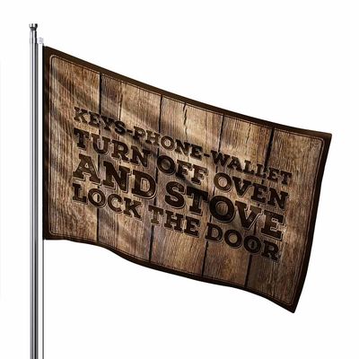 College Dorm Room Flag Keys Phone Wallet Turn Off Oven And Stove Lock The Door Flag Camper Decor Indie Room Decor (Color : Colour, Size : 152X244CM)