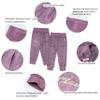 Big Girls Kids Baby Girls Pull Up Velvet Velour Ribbbed Bottom Casual Sport Pants New School Cloths Big Girls Kids Baby Girls Pull Up Velvet Velour Ribbbed Bottom Casual Sport Pants Christmas Birthday New School Year Gift view 4