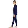 ViCherub Thermal Underwear Set for Boys Long Johns Fleece Lined Kids Base Layer Thermals Sets Boy Navy S view 3