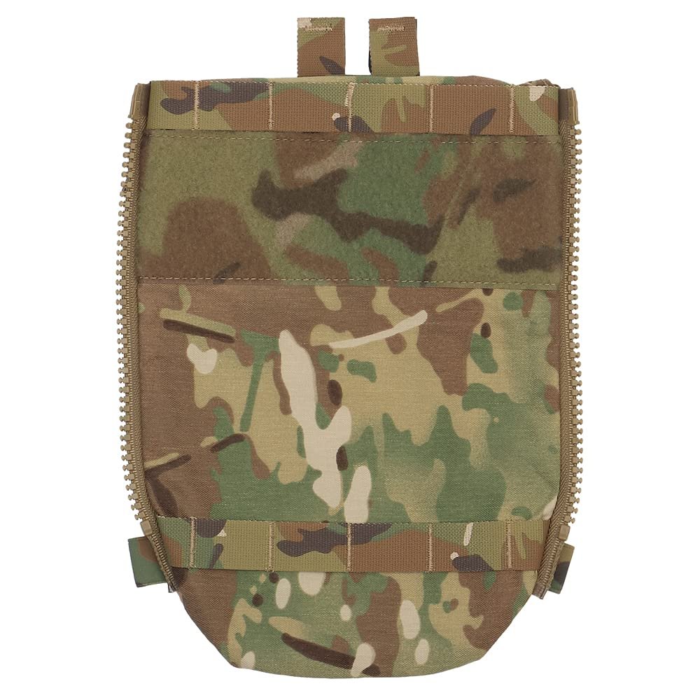 GYDEHUTJ V5 PC Back Panel Water Bag,3L Water Hydration Carrier Zip On Back Panel Banger for Tactical Airsoft Vest