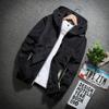 RTRDE Coats For Men, Mens Rain Jacket Waterproof with Hooded Hiking Coat Casual Lightweight Windbreaker Jacket Men Overcoat Jacket Hood Coats Men's Jacket Packable Winter Jackets (7XL, Black) view 2