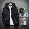 RTRDE Coats For Men, Mens Rain Jacket Waterproof with Hooded Hiking Coat Casual Lightweight Windbreaker Jacket Men Overcoat Jacket Hood Coats Men's Jacket Packable Winter Jackets (7XL, Black) view 4