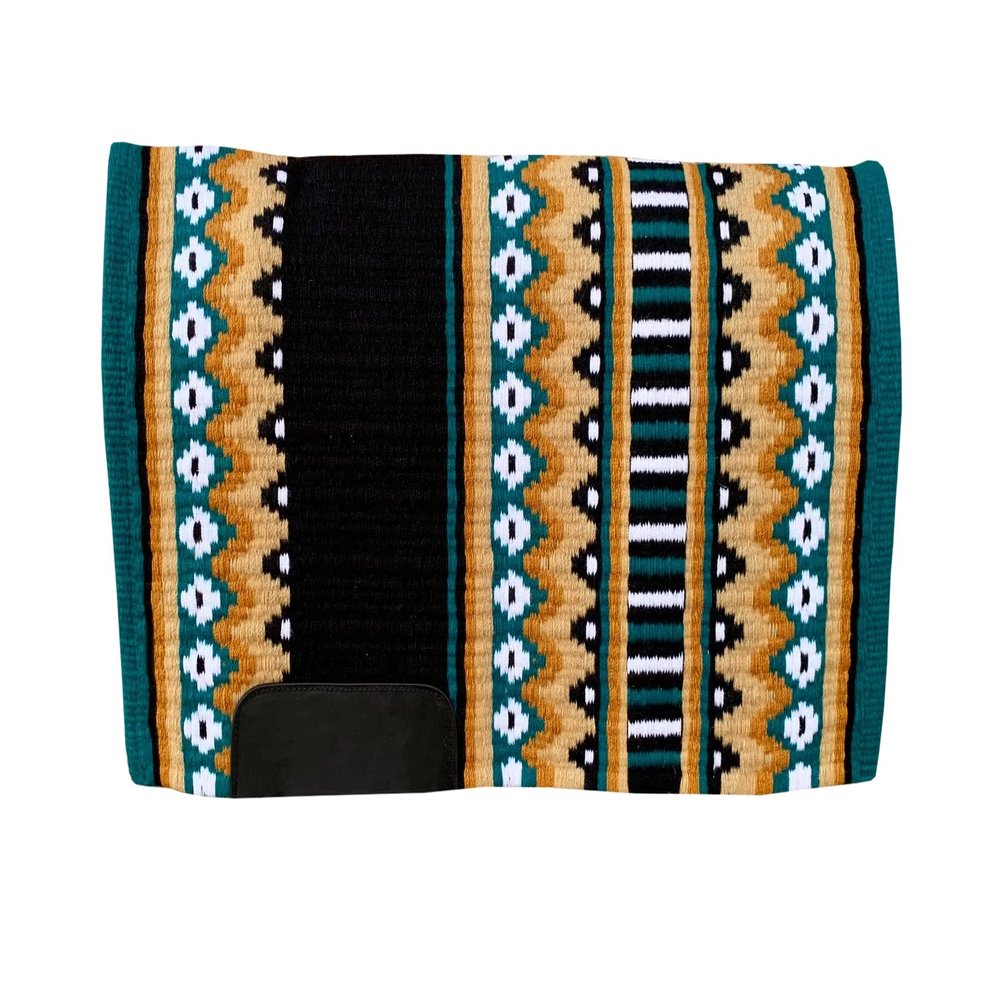 Western Horse Saddle Show Pad Blanket, Equestrian Ranch Pad, 100% Newzealand Woolen Pad Oversized Handmade Premium Quality ST-SP-053 (34" x 40")