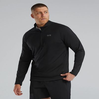 TYR T280011L Mw 1/4 Zip Ls Shirt Black L