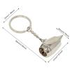 Honbay 2PCS Metal Aircraft Engine Keychain Creative Airplane Parts Key Rings Keyfob in A Box for Bag Purse Wallet Cellphone or Car Pendant view 2