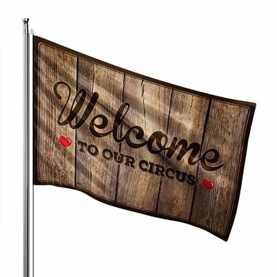 Bar Accessories Man Cave Welcome To The Circus Flag Man Cave Decor Home Decor Men (Color : Colour, Size : 152X244CM)
