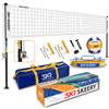 SKEERY Outdoor Heavy Duty Volleyball Net Set, Anti-Sag Design, Adjustable Aluminum Poles, Portable Volleyball Net for Backyard,Grass and Beach(White) view 1