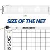 SKEERY Outdoor Heavy Duty Volleyball Net Set, Anti-Sag Design, Adjustable Aluminum Poles, Portable Volleyball Net for Backyard,Grass and Beach(White) view 2
