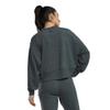 TYR Women's Ultrasoft Midweight Terry Cropped Crew Sweatshirt, Black, X-Large view 2