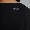TYR Women's Ultrasoft Midweight Terry Cropped Crew Sweatshirt, Black, X-Small view 4