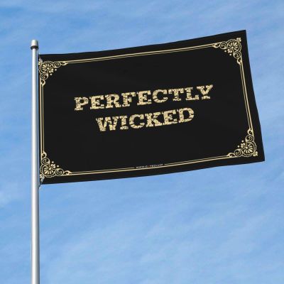 Funy Flags Perfectly Wicked Flag Funny Bedroom Decor Man Cave Accessories And Decor (Color : Colour, Size : 152X244CM)